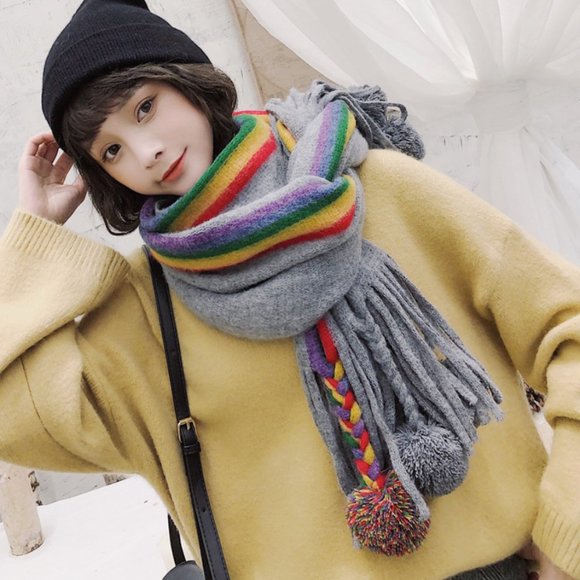 Rainbow Scarf - Picture 3 of 9